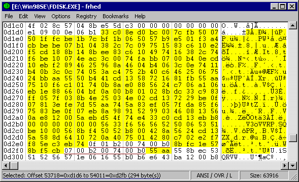 Fdisk Command Windows 98