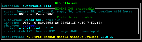 sample program in masm32