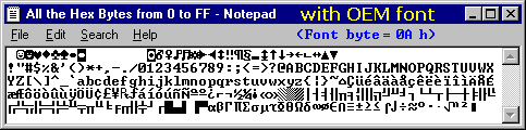 notepad with font picker online