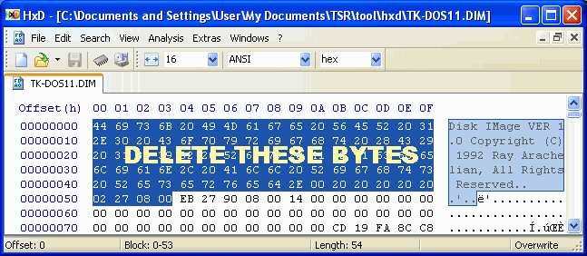 using hxd hex editor