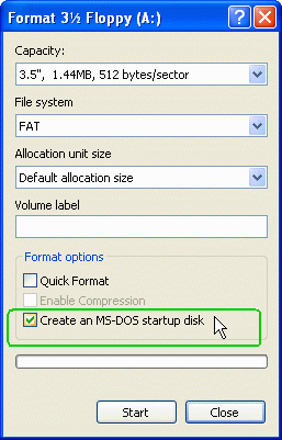 windows 7 msdos disk image creator